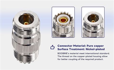 Boobrie N Type To UHF Connector UHF Female To N Female Connector RF