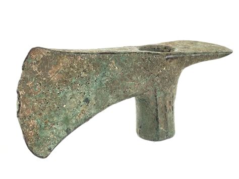 Lot 1800 600 Bc Luristan Bronze Adze Axe Head