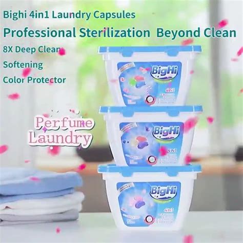 Laundry Liquid Detergent Pods Capsules Bighi Perfume Laundry Beans Sakura Fragrance Ball Lazada Ph