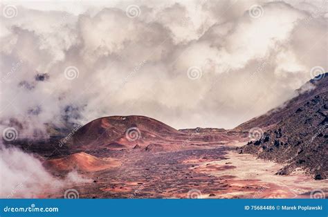 Haleakala Volcano on Maui Island in Hawaii Stock Photo - Image of maui ...