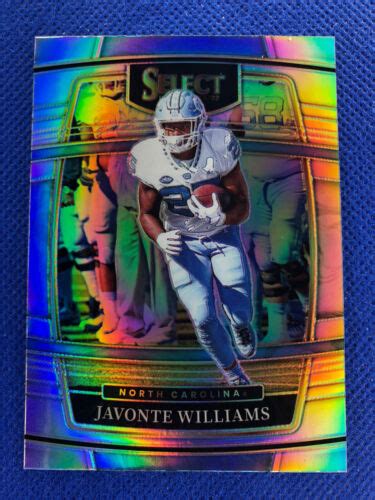 Javonte Williams Panini Select Draft Picks Concourse Silver