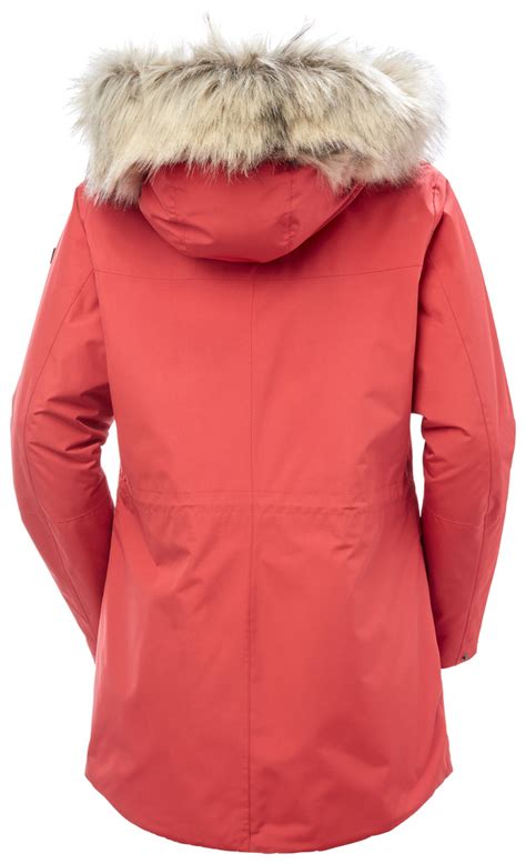 Helly Hansen Damska Kurtka Zimowa W Coastal Parka Czerwony