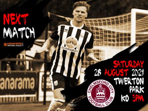 Bath City FC City V Chelmsford City Preview Bath City FC