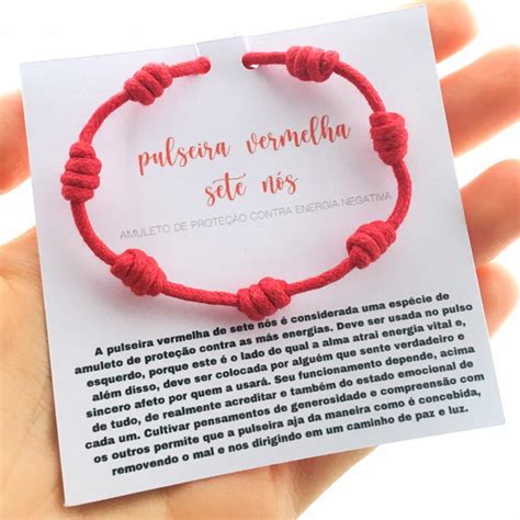 Pulseira Vermelha Compre Produtos Personalizados No Elo7