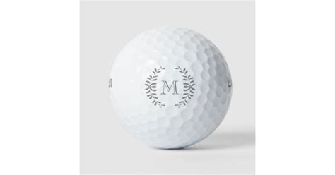 Custom Personalized Monogram Golf Balls | Zazzle