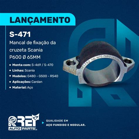 S Mancal De Fixa O Da Cruzeta Scania P Mm Rei Auto Parts