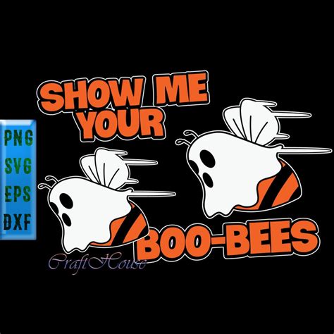 Show Me Your Boo Bees T Shirt Design Funny Halloween Show Me Your Boo