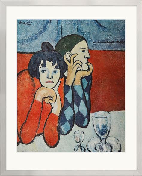 Buy Picture Harlequin And His Companion Framed By Pablo Picasso