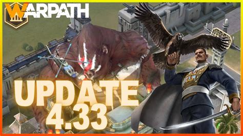 Warpath Update Version 433 Patch Notes And New Officer Youtube