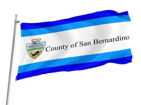 San Bernardino County, California Flag, Unique Design Print, Double ...