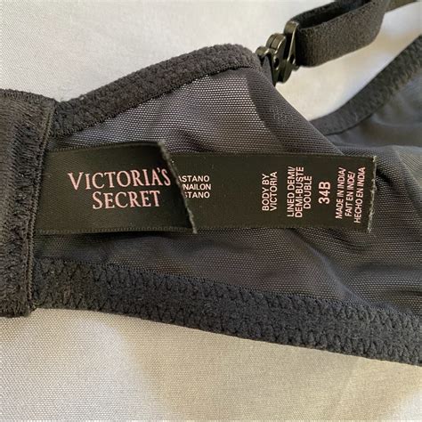 Victorias Secret Black Lace Bra Gem