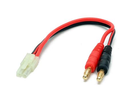 Battery Charger Charging Cable AIRSOFT Male Tamiya Mini To 4mm