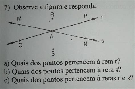 Solved Observe A Figura E Responda A Quais Dos Pontos Pertencem