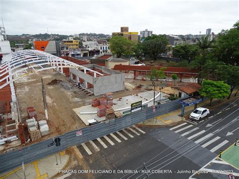 Em fotos veja o andamento da Rua Coberta de Gravataí Giro de Gravataí