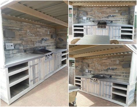 Must See Pallet Outdoor Dream Kitchen • 1001 Pallets Pallet Furniture