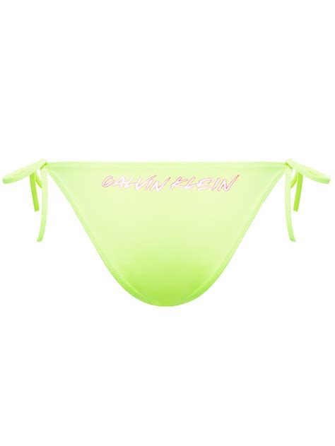 Calvin Klein Swimwear Spodnji Del Bikini Cheeky String Side Tie