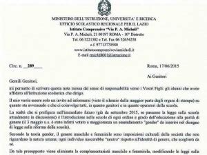 La Lettera Della Preside Ai Genitori Teoria Gender A Scuola