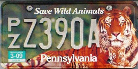 Pennsylvania License Plate Image