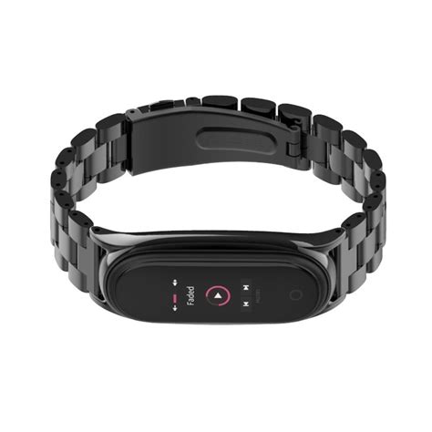 SZÍJ WATCH BAND STAINLESS XIAOMI MI BAND 5 FEKETE Doopshop hu