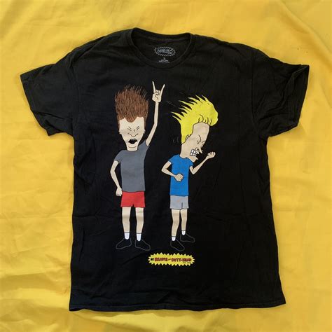 Mtv Beavis And Butthead Rockin Out Black T Shirt Adul Gem