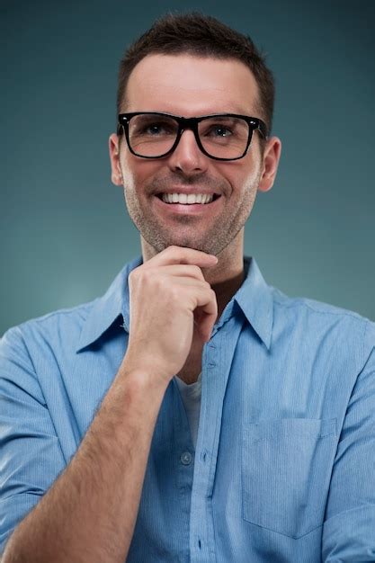 Free Photo Portrait Of Handsome Man In Glasses