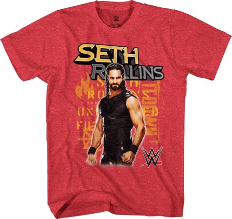 Wwe Seth Rollins Shirt Burn It Down Superstar World Wrestling