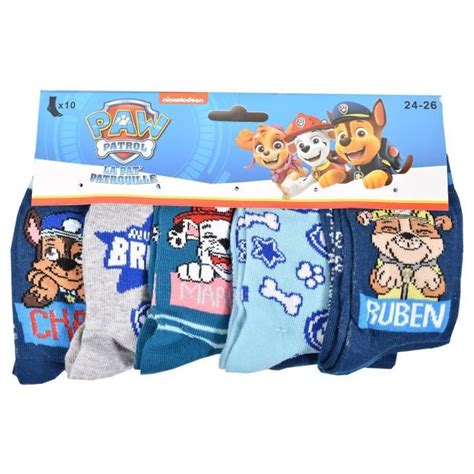 Bebeboutik Chaussettes Garçon PAT PATROUILLE Pack de 9 Paires