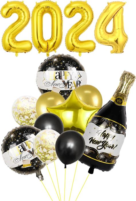 Goldrock St Ck Silvester Deko Luftballon Set Happy New Year