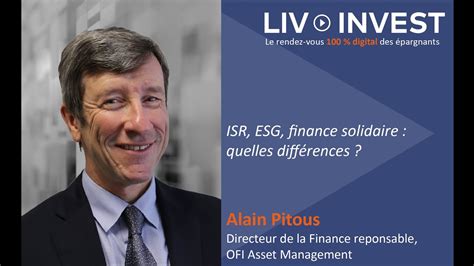 Isr Esg Finance Solidaire Quelles Différences Youtube