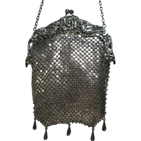 Vintage / Antique Sterling Silver Vintage Mesh Purse with Cherubs SOLD ...