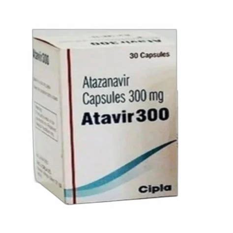 Atavir 300mg Capsules Pack 30 S Atazanavir 300mg Cipla Ltd