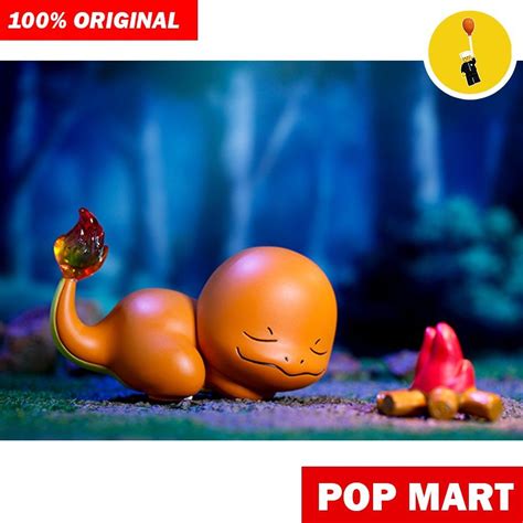 Pop Mart Pokemon Sit Back And Relax Blind Box 盲盒 Sleepy Charmander