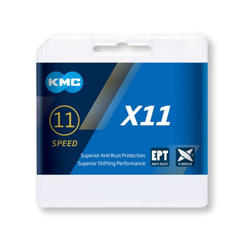 CADENA KMC X11 SL 11V 118P PLATA NEGRO