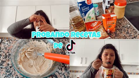 PROBANDO RECETAS DE TIKTOK YouTube