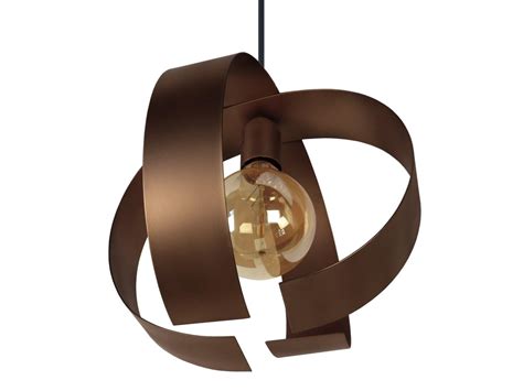 Suspensão TOSEL TOUVOIS metal e madeira globo Carvalho D30 x H85 cm