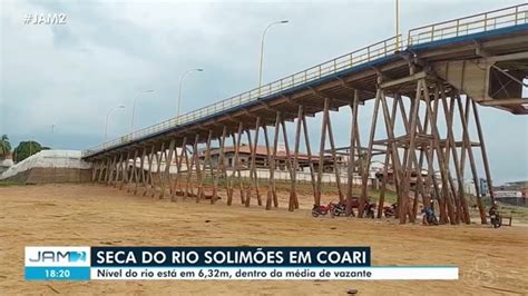 Seca do rio solimões em Coari muda orla da cidade JAM 2ª Edição