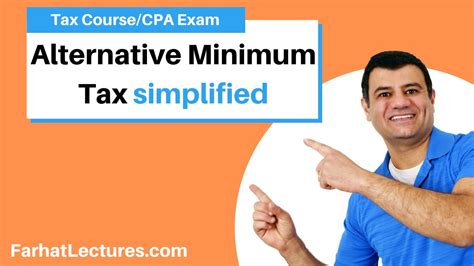 Alternative Minimum Tax Simplified Explained With Example Cpa Exam Reg