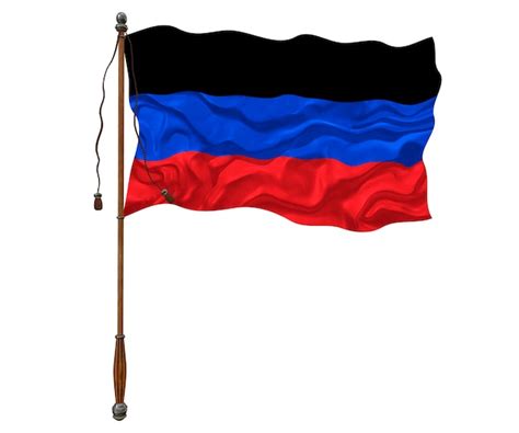 Premium Photo | National flag of donetsk people's republic background ...