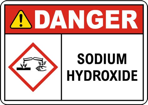 Sodium Hydroxide Hazard Symbol