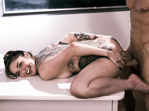 Inked Latina Used By Her Former Teacher