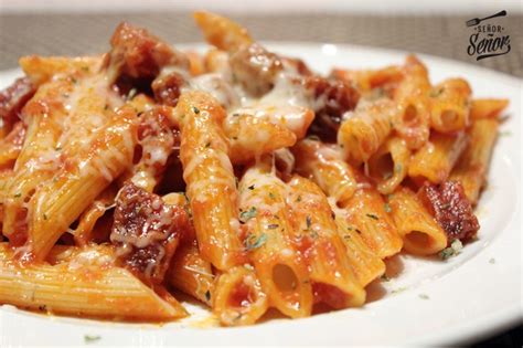 Macarrones gratinados con chorizo Un clásico Receta de Sergio