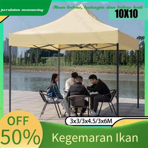 Ready Stock Khemah X Folding Canopy Tent Retractable Kanvas