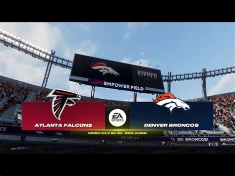 Madden Nfl Atlanta Falcons Vs Denver Broncos Ps Week