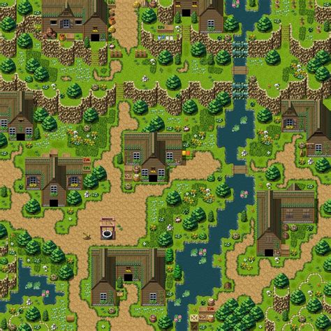 Game Concept Concept Art Pixel Rpg Games Pokemon Towns Pixel Art Pixel Life Game 2d Tiles