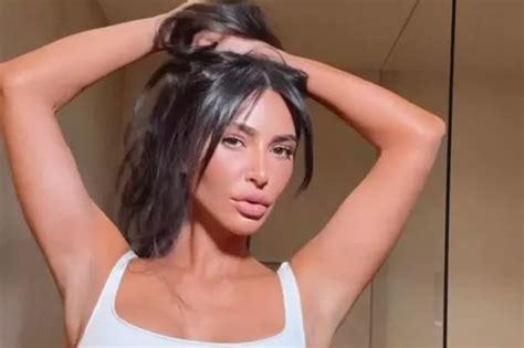 Kim Kardashian Shows Off Figure As She Launches Raunchy Valentines Lingerie Store Daily Star