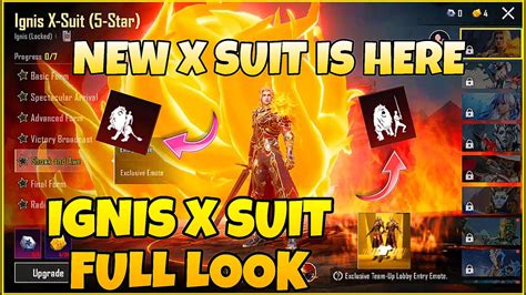 Finally Ignis X Suit Is Here Free Emotes Amr Upgrade Bgmi