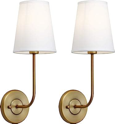 Passica Decor Wall Sconces Set Of Two 2 Pack Antique Brass Vintage