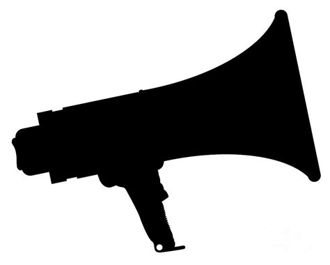 Megaphone Silhouette Clip Art