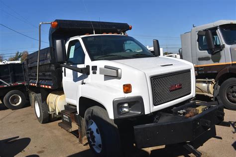 2008 Gmc Topkick C7500 Single Axle Dump Truck Isuzu 300hp 9 Speed