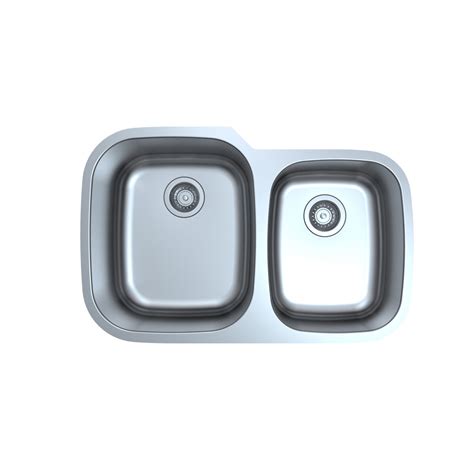 Mu D Undermount Double Bowl Stainless Steel Kitchen Sink